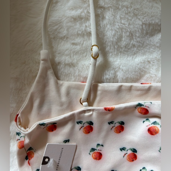 Anthropologie The Renna Seamless Square-Neck Bra, Peach, L/XL New With Tags - Picture 6 of 6